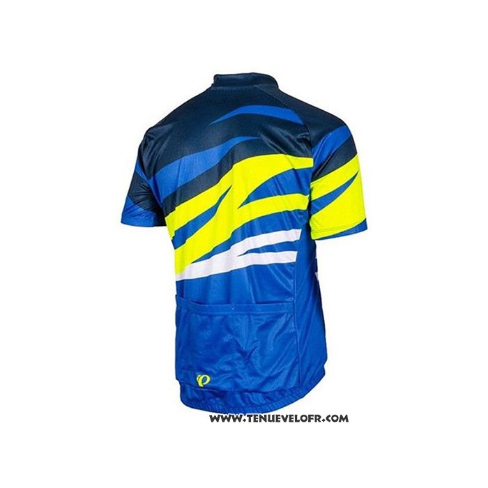 2020 Maillot Ciclismo Pearl Izumi Jaune Bleu Manches Courtes et Cuissard
